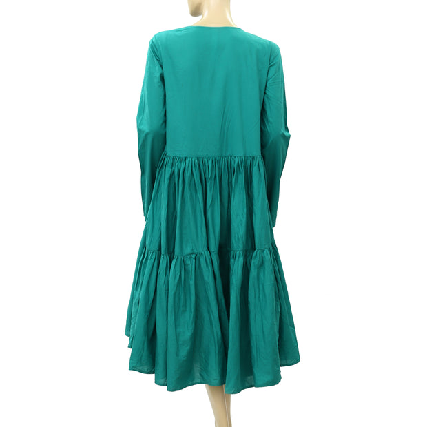 Merlette Andaman Asymmetrical Wrap Midi Dress