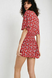 Urban Outfitters Crinkled Floral Romper Dress M