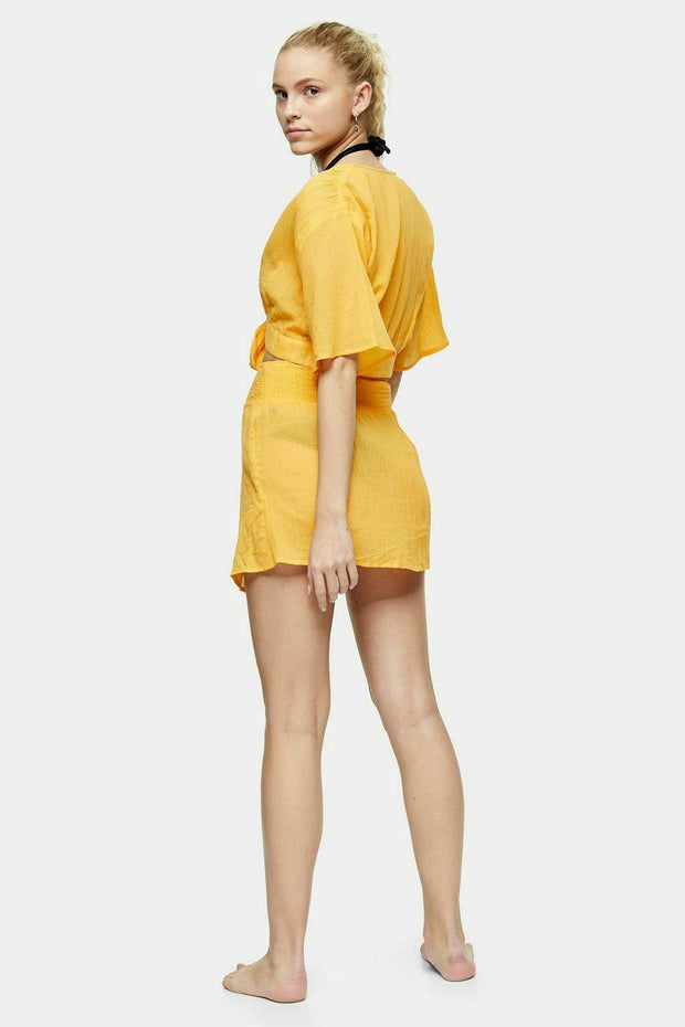 Topshop Solid Mini Skirt S