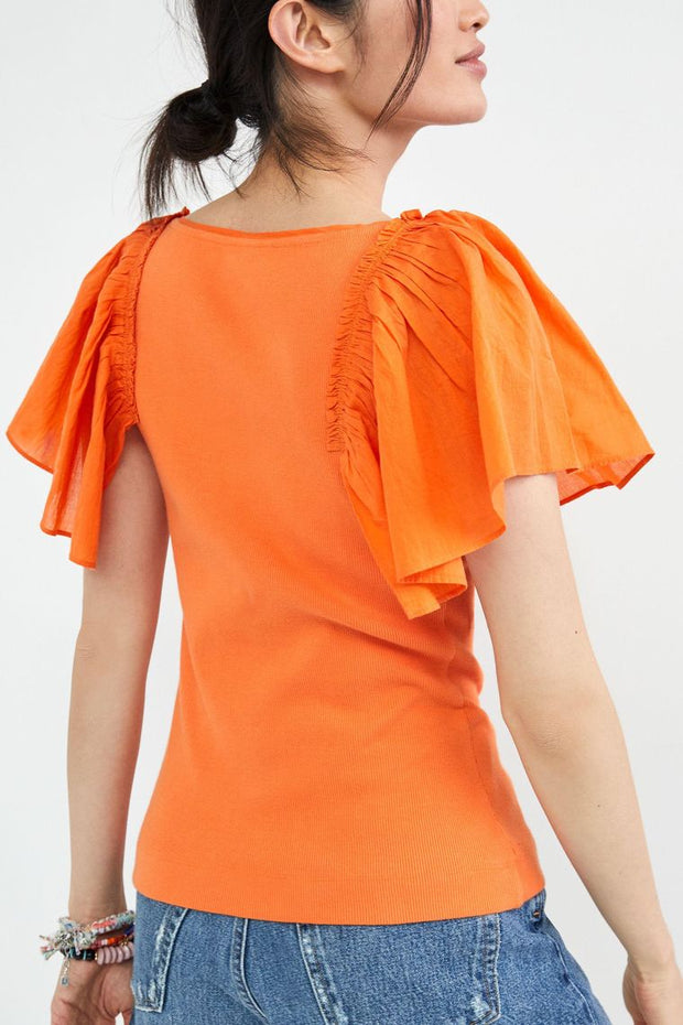 Maeve Anthropologie 飘袖衬衫上衣