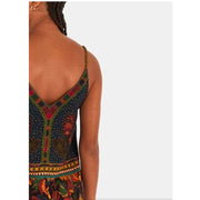 Farm Rio Anthropologie Patch Beauty Mini Dress