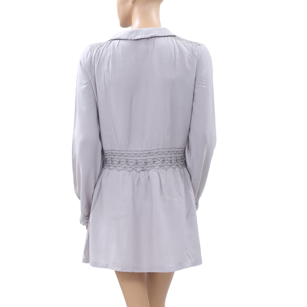 Noa Noa Remix Floral Embroidered Mini Dress S