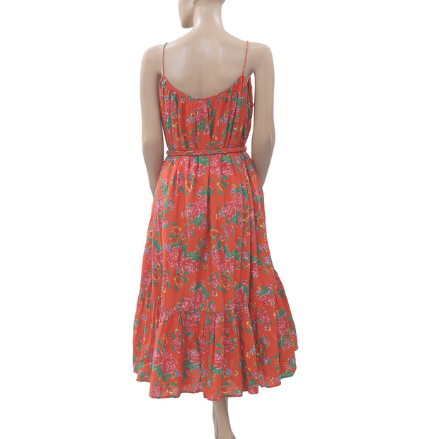 Rhode Resort Lea Floral Cotton Midi Dress
