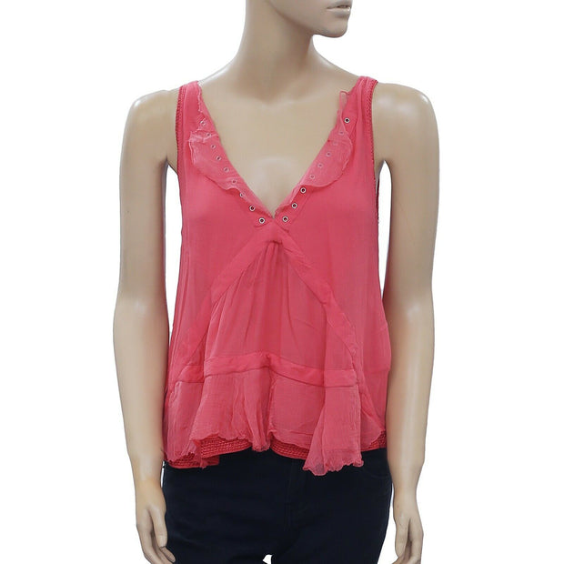 IRO Sackson Studded Blouse Top XS 34