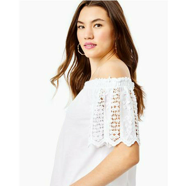 Lilly Pulitzer Fayette Off-The-Shoulder Blouse Top