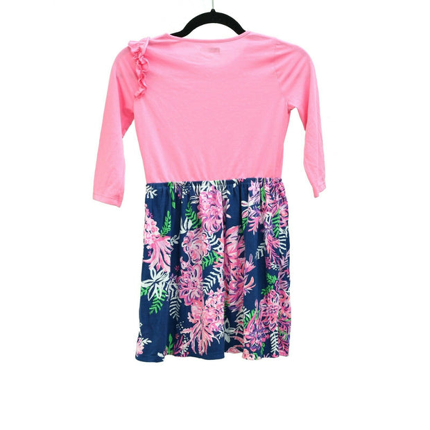 Lilly Pulitzer Knit Cotton Floral Girls Dress