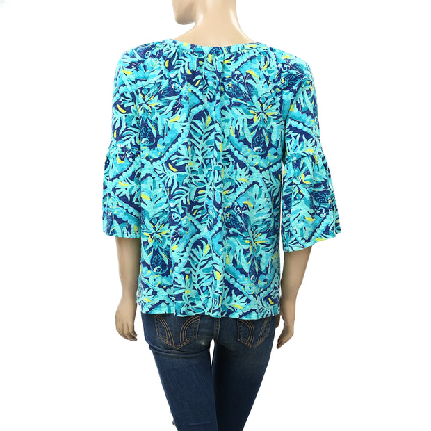 Lilly Pulitzer Del Lago 印花束腰上衣