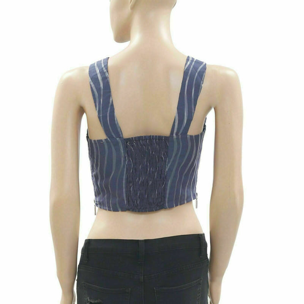 Free People Striped Tank Crop Top M