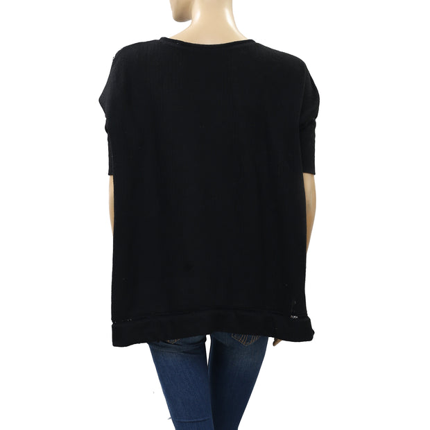 Soft Surroundings Patchwork Blouse Top S