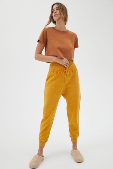 Out From Under Urban Outfitters Tyson Smocked Waist Jogger Pants S