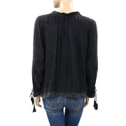 Zadig &amp; Voltaire Theresa 黑色衬衫上衣 S