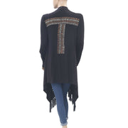 Caite Anthropologie Embroidered Cardigan Coverup Top S