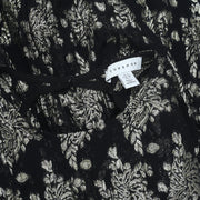 Topshop Metallic Floral Midi Dress S