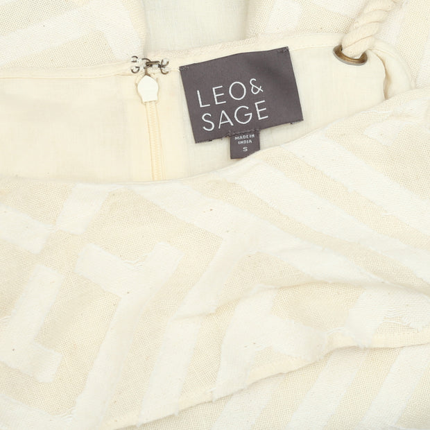 Leo & Sage Ruffle Beige Cami Blouse Top S
