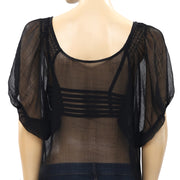 Ecote Urban Outfitters Embroidered Maxi Top L