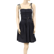 Ulla Johnson Black Belted Mini Dress XS 0
