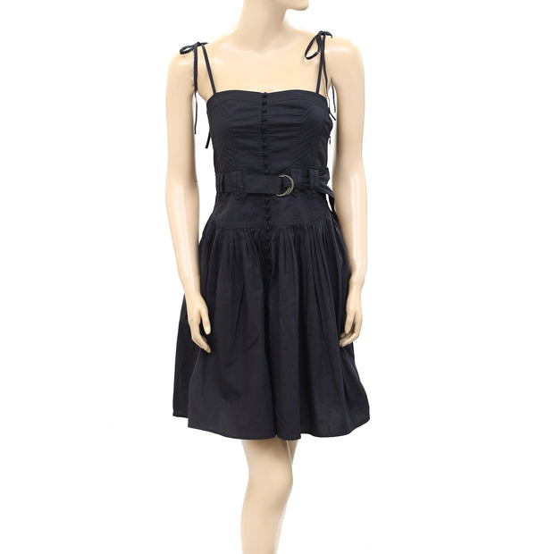 Ulla Johnson Black Belted Mini Dress XS 0
