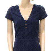 Jolie Jolie Petits Jours Navy Floral Lace Dress XS
