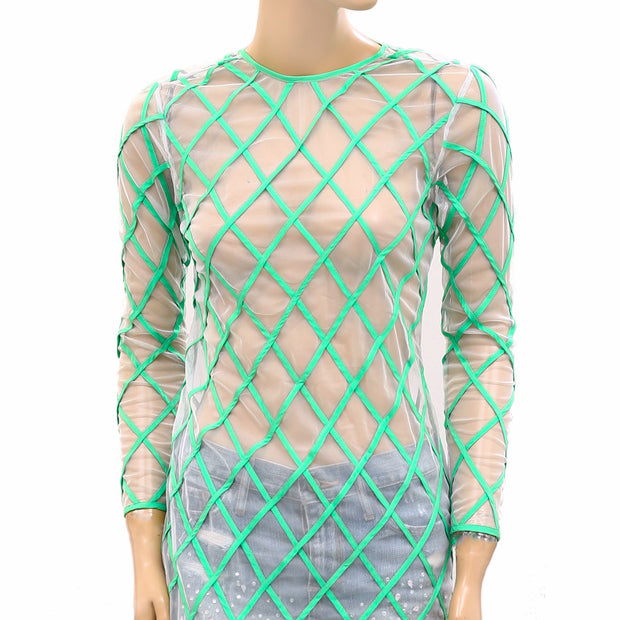 Asos Sheer Mesh Dress S