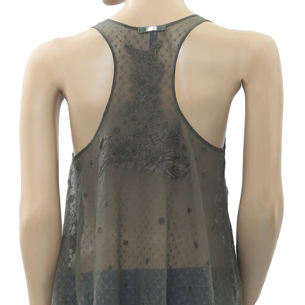 High Use Embroidered Tunic Tank Top S