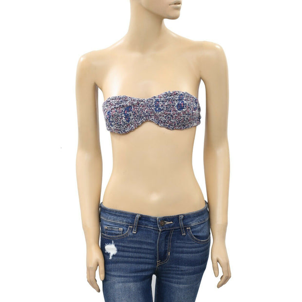 Free People FP One Barely There Smocked Bandeau Bralette Top