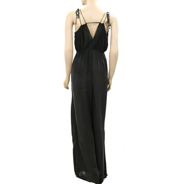Ecote Urban Outfitters Solid Charcoal Jumpsuit Dress XS