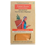 Pahari Roots Lakadong Turmeric Powder Jaintia Meghalaya Healing Aromatic 3.5oz