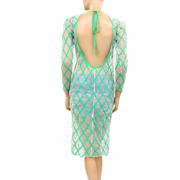 Asos Sheer Mesh Dress S