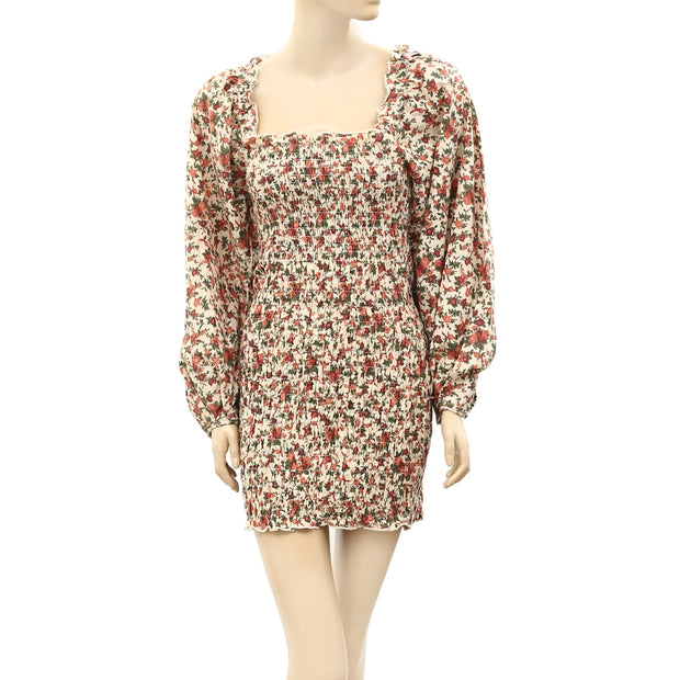 Free People Smock It To Me Mini Dress M