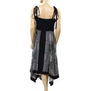 Ellos Block Printed Slip Midi Dress 1X PS