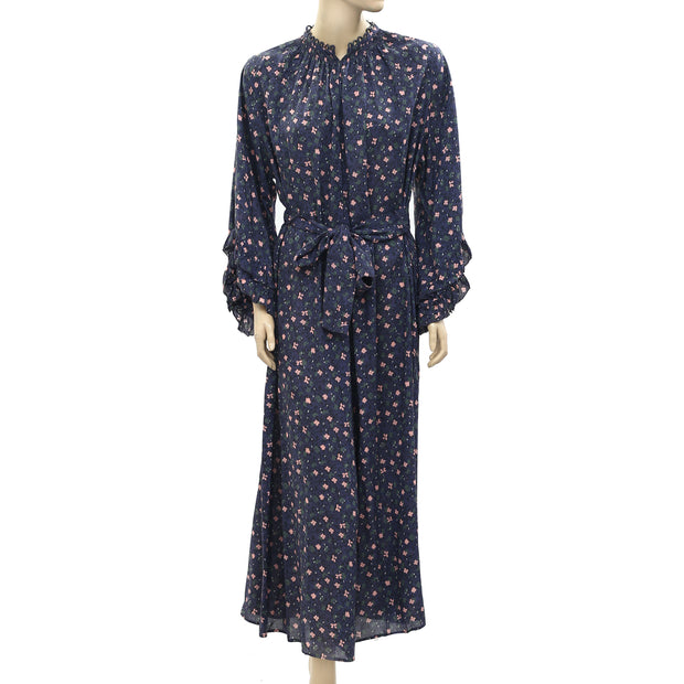 APIECE APART Isla Wide-Leg Printed Jumpsuit Dress S 6