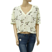 Urban Outfitters Floral Printed Blouse Crop Top M