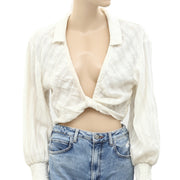 Free People Endless Summer Twist Cropped Top S