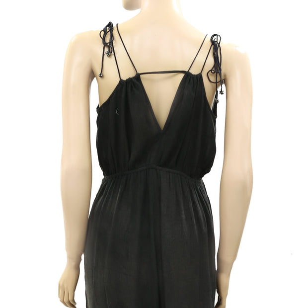Ecote Urban Outfitters Solid Charcoal Jumpsuit Dress XS