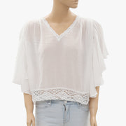 Denim & Supply Ralph Lauren Crochet Lace Blouse Top