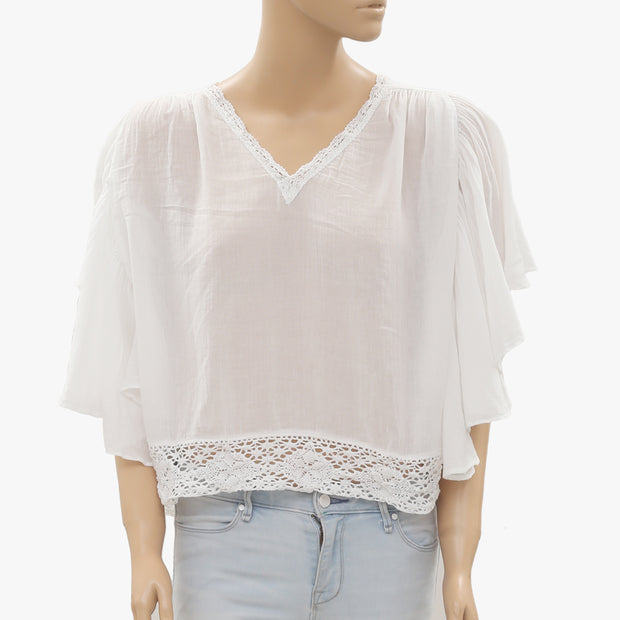 Denim & Supply Ralph Lauren Crochet Lace Blouse Top