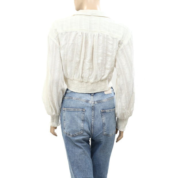 Free People Endless Summer Twist Cropped Top S