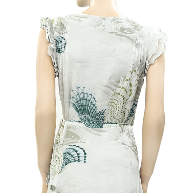 All Saints Dela Ngaru Midi Dress S 4