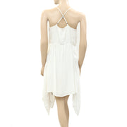 Hollister Shimmer Metallic Embroidered Slip Mini Dress