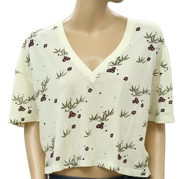 Urban Outfitters Floral Printed Blouse Crop Top M
