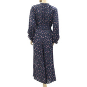 APIECE APART Isla Wide-Leg Printed Jumpsuit Dress S 6