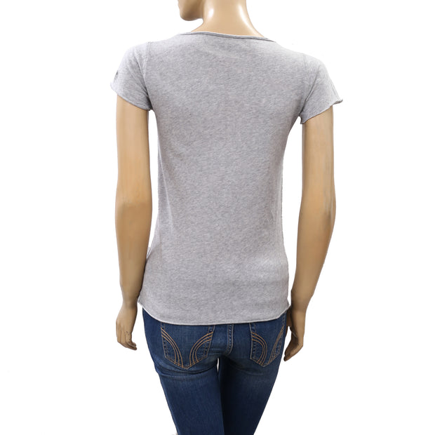 Zadig & Voltaire Tunisien MC Skull Stud T-Shirt Top XS