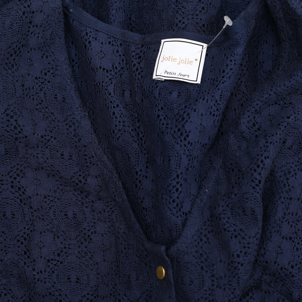 Jolie Jolie Petits Jours Navy Floral Lace Dress XS