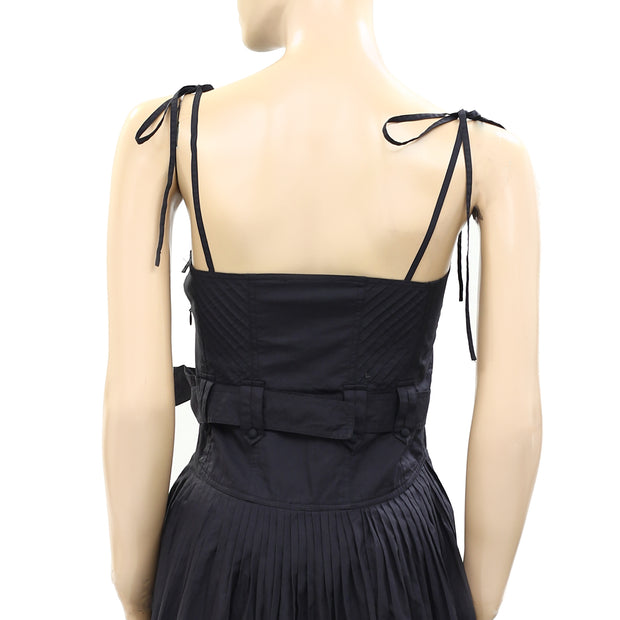 Ulla Johnson Black Belted Mini Dress XS 0