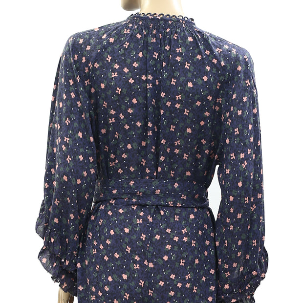 APIECE APART Isla Wide-Leg Printed Jumpsuit Dress S 6