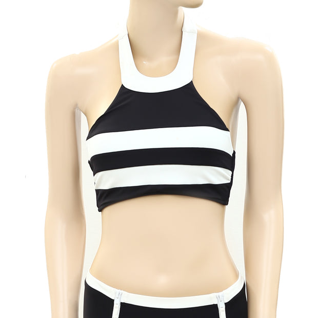 Seafolly Block Party Bikini Tank Top & High Waist Pant 2 Pcs Set XS Aus-8