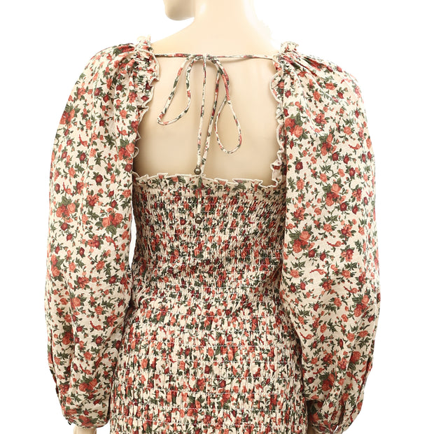 Free People Smock It To Me Mini Dress M