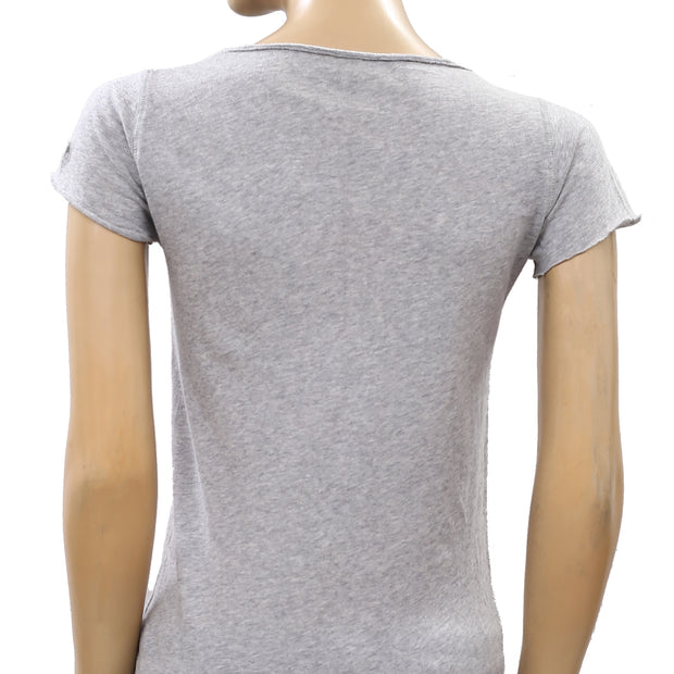 Zadig & Voltaire Tunisien MC Skull Stud T-Shirt Top XS