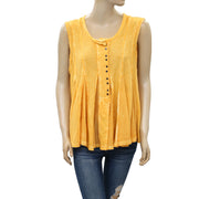 Free People Tie Dye Printed Tank Blouse Top S