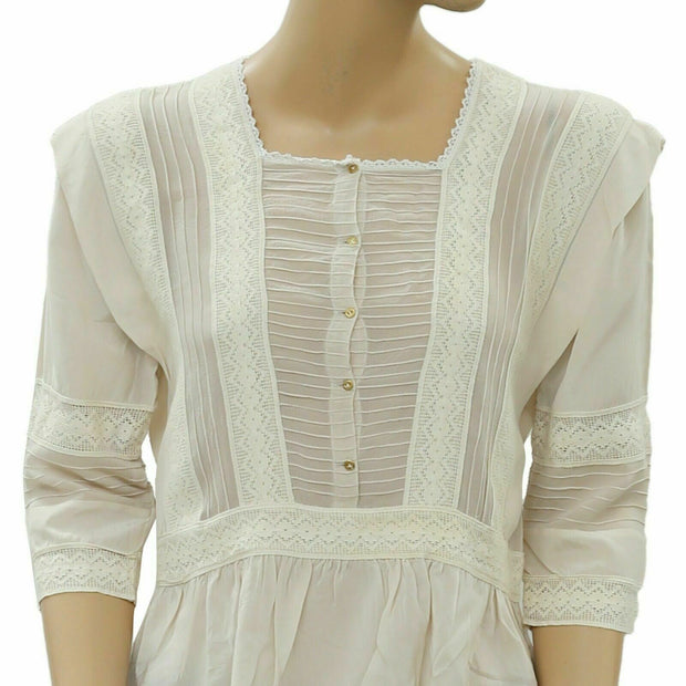 Ulla Johnson Lace Ivory Blouse Top XS